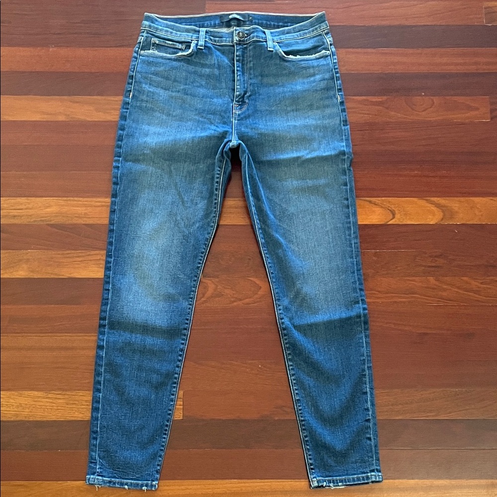 Womens 31 Hudson Barbara Super Skinny Stretch High Rise Blue Jeans